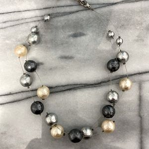 *Double Strand Of Faux Pearls